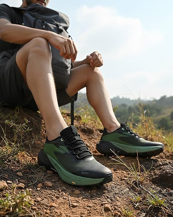 Bacca Bucci TrekZON Men’s Outdoor Trekking & Trail Running Shoes with AllTerraX Grip Outsole | #BePro Series - Image 4