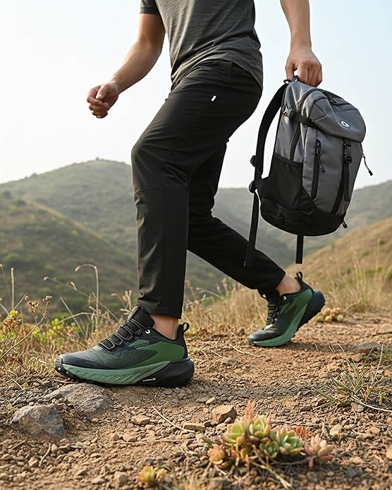 Bacca Bucci TrekZON Men’s Outdoor Trekking & Trail Running Shoes with AllTerraX Grip Outsole | #BePro Series - Image 3